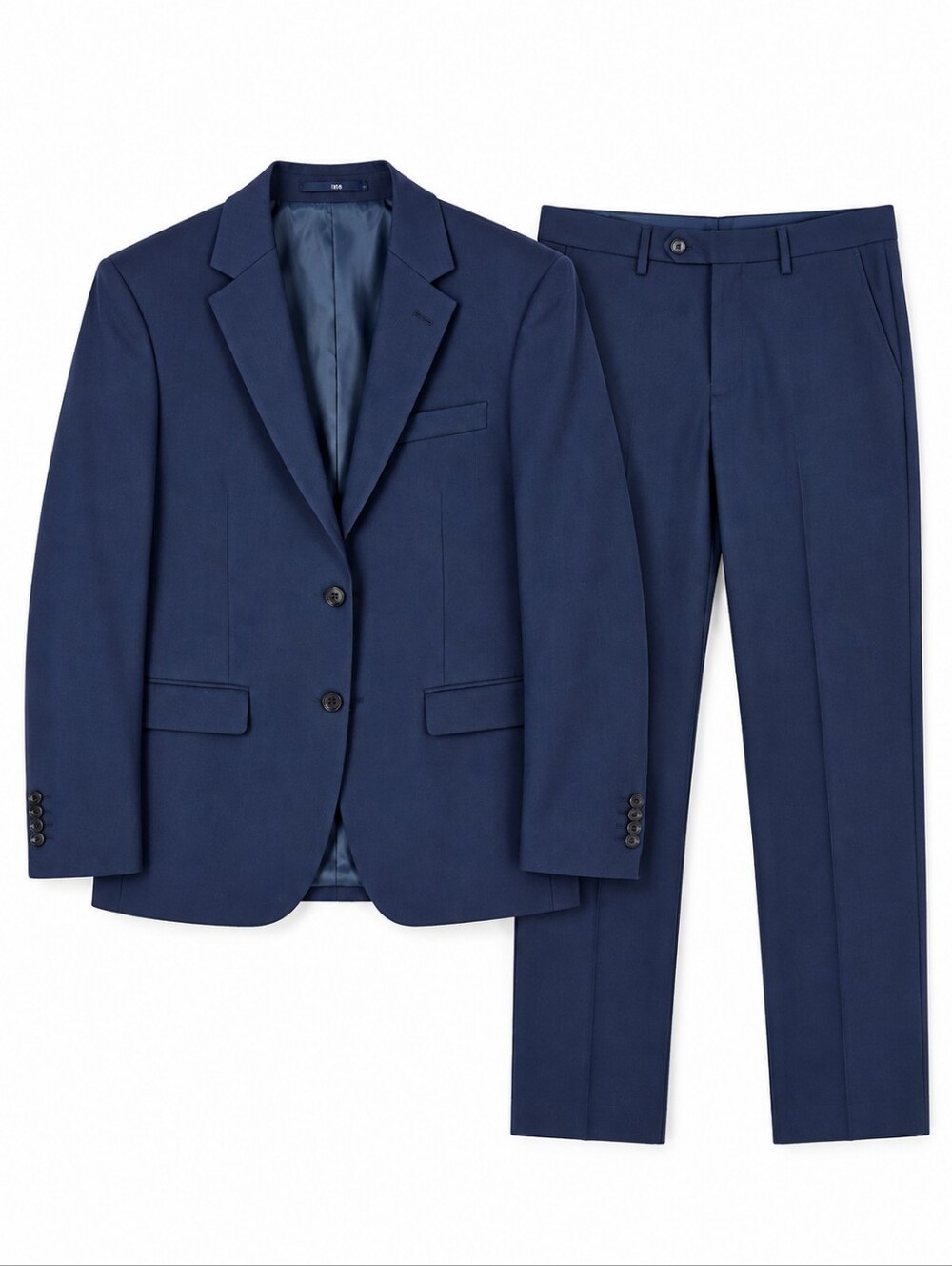 Dan John Navy Blue 2 Piece Suit Jacket Pants Size 44